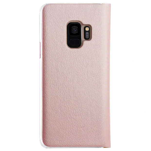 Husa book Samsung Galaxy S9, CTK Roz gold