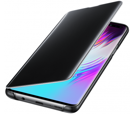 Husa Book Samsung pentru Galaxy S10 Clear View Cover Negru EF-ZG977CBEGWW thumb