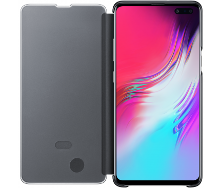 Husa Book Samsung pentru Galaxy S10 Clear View Cover Negru EF-ZG977CBEGWW thumb