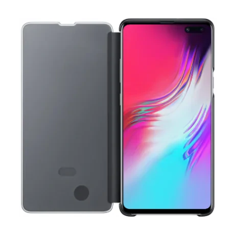 Husa Book Samsung pentru Galaxy S10 Clear View Cover Negru EF-ZG977CBEGWW