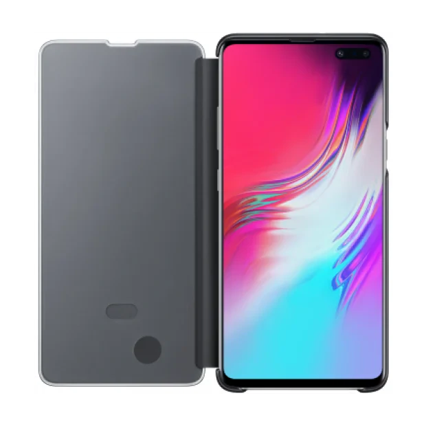 Husa Book Samsung pentru Galaxy S10 Clear View Cover Negru EF-ZG977CBEGWW