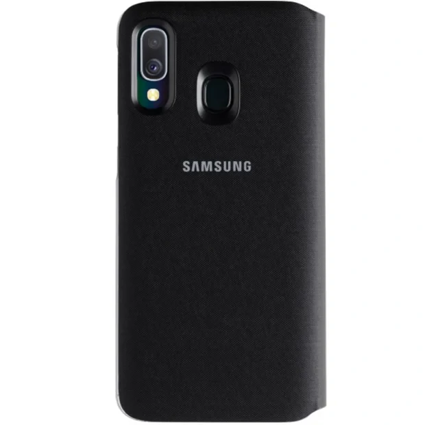 Husa Samsung Flip Wallet Cover pentru Samsung Galaxy A40 Black