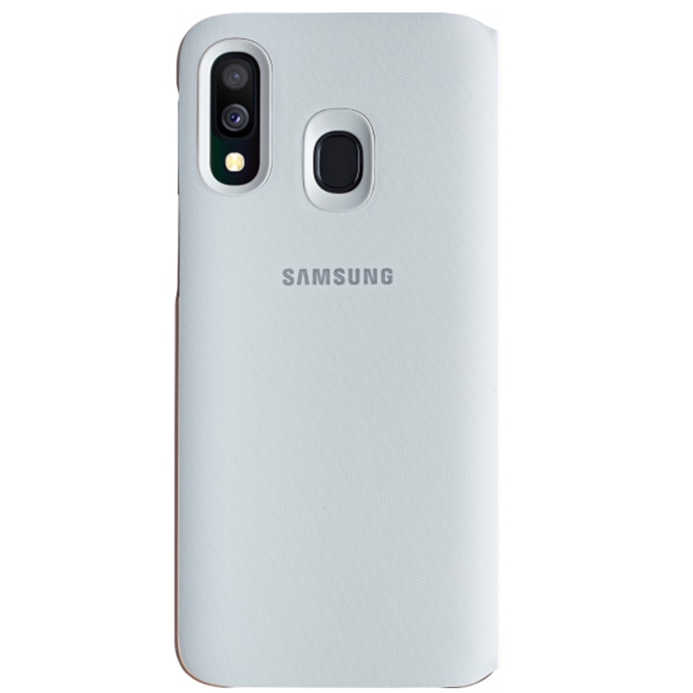 Husa Flip Wallet Cover Samsung pentru Samsung Galaxy A40 White thumb