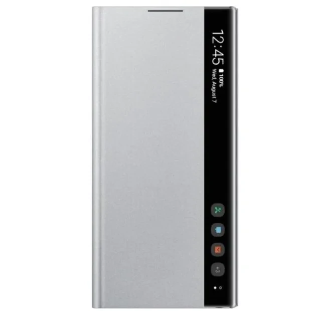 Husa Book Samsung pentru Samsung Galaxy Note 10 Argintiu