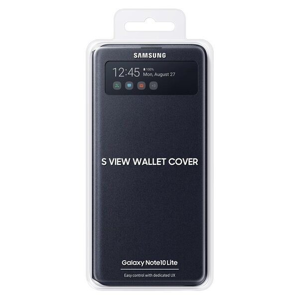 Husa Book Samsung S-View pentru Samsung Galaxy Note 10 Lite Black thumb