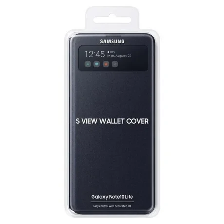 Husa Book Samsung S-View pentru Samsung Galaxy Note 10 Lite Black