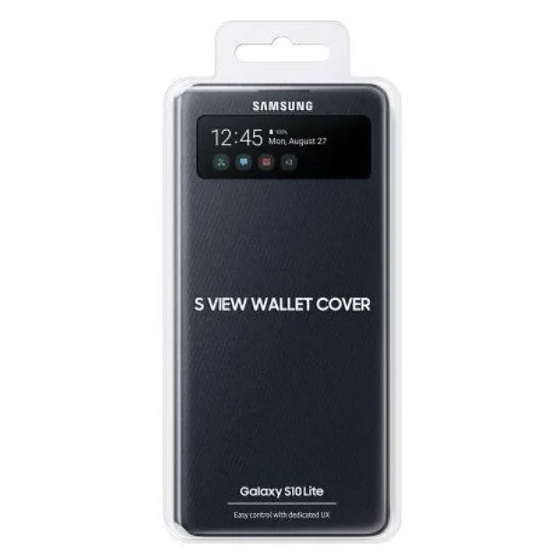 Husa Book Samsung S-View pentru Samsung Galaxy S10 Lite EF-PG770TBEGEU Black