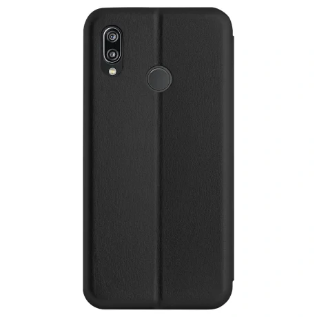Husa book satinat Huawei P20 Lite, Contakt Neagra