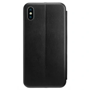 Husa book satinat iPhone XS Max Contakt Negru