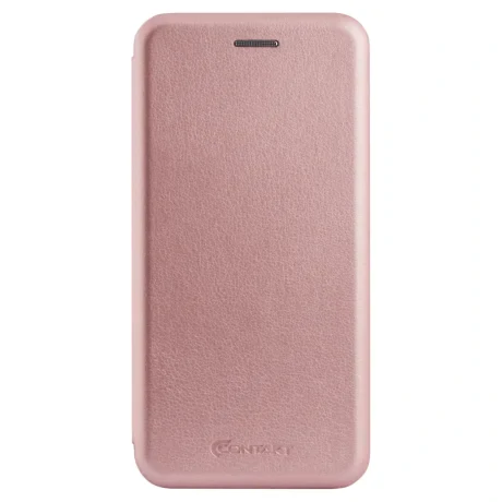 Husa book satinat Samsung Galaxy A6 2018, Contakt Roz