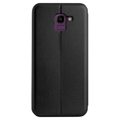 Husa book satinat Samsung Galaxy J6 2018, Contakt Negru