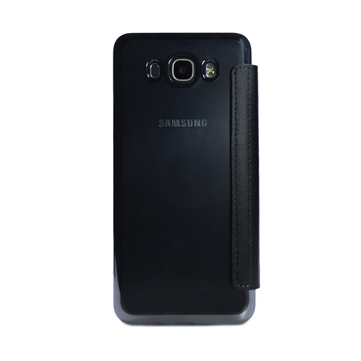 Husa book silicon Samsung Galaxy J7 2016, Contakt Neagra thumb