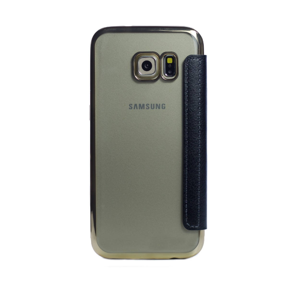 Husa book silicon Samsung Galaxy S7 Auriu thumb