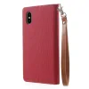 Husa Canvas iPhone X/Xs Stand Wallet Goospery Rosie