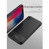 Husa Carbon Fiber iPhone XR, Ipaky Neagra