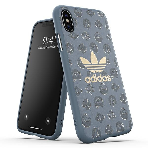 Husa Cover Adidas OR Moulded Shibori pentru iPhone X/XS Blue thumb