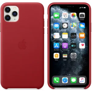 Husa Cover Apple Leather Pentru Iphone 11 Pro Max Red
