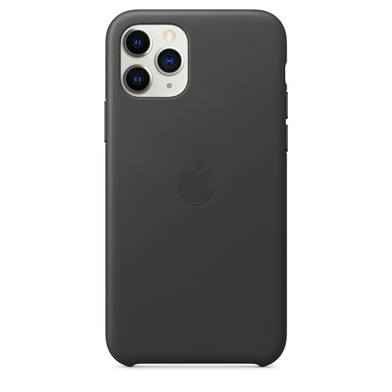 Husa Cover Apple Leather pentru iPhone 11 Pro Black thumb