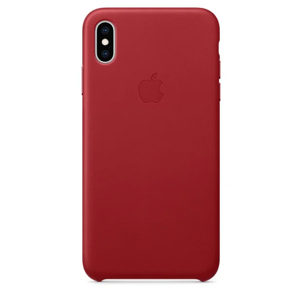 Husa Cover Apple Leather pentru iPhone XS MAX Red