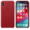 Husa Cover Apple Leather pentru iPhone XS MAX Red