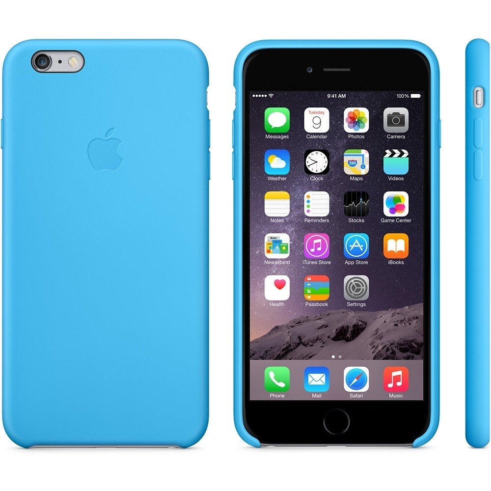 Husa Cover Apple Silicon pentru iPhone 6/6S Plus Blue thumb