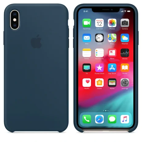 Husa Cover Apple Silicon pentru iPhone XS Max Pacific Green