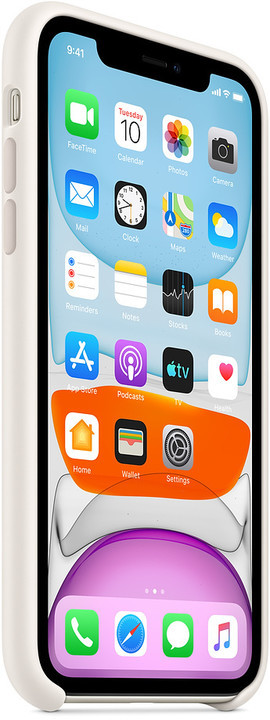 Husa Cover Apple Silicone Pentru Iphone 11 White thumb