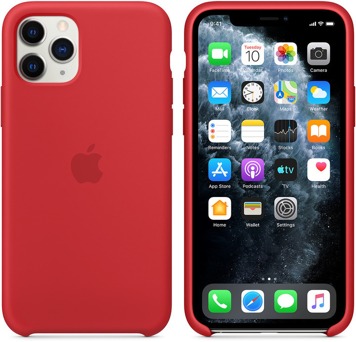 Husa Cover Apple Silicone Pentru Iphone 11 Pro Red thumb