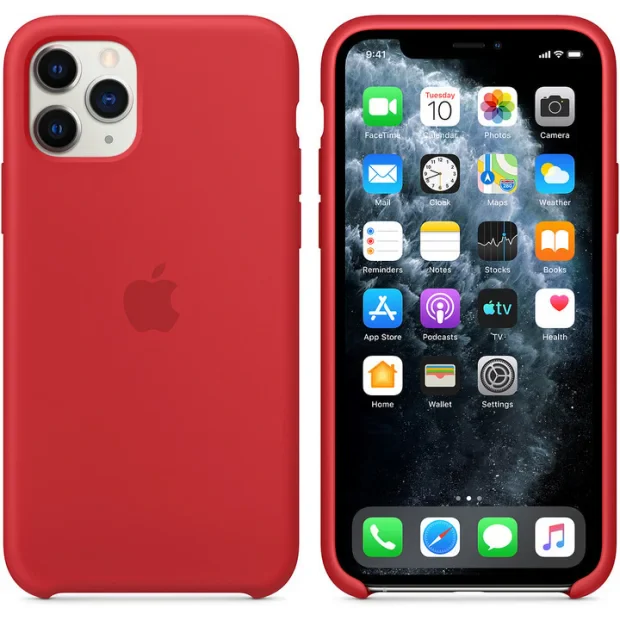 Husa Cover Apple Silicone Pentru Iphone 11 Pro Red