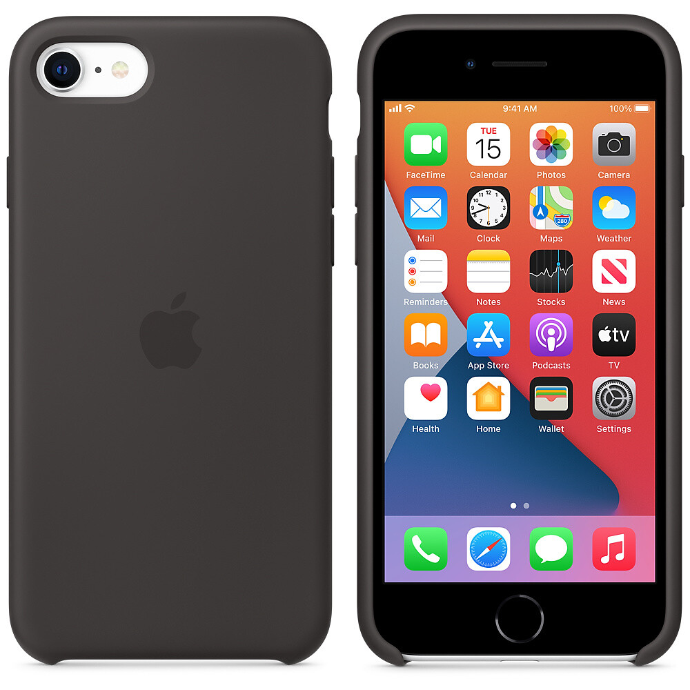 Husa Cover Apple Silicone pentru iPhone 7/8/SE 2 Black thumb