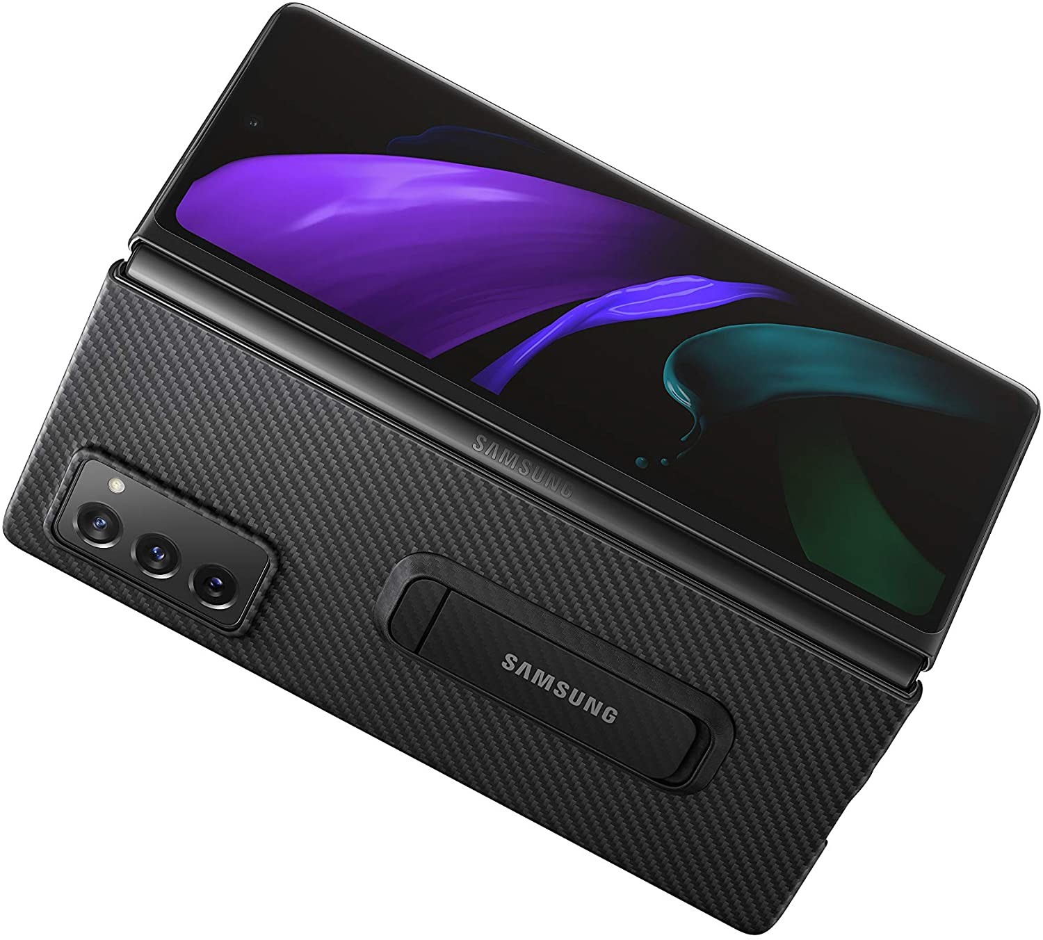 Husa Cover Aramid Standing Samsung pentru Samsung Galaxy Z Fold 2  Black thumb