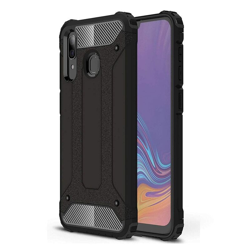 Husa Cover Armor Carbon Pentru Samsung Galaxy A20e Negru thumb