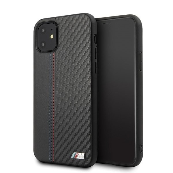 Husa Cover BMW Carbon pentru iPhone 11 Black thumb