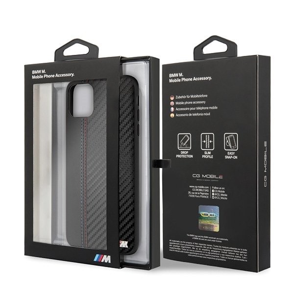 Husa Cover BMW Carbon pentru iPhone 11 Pro Max Black thumb