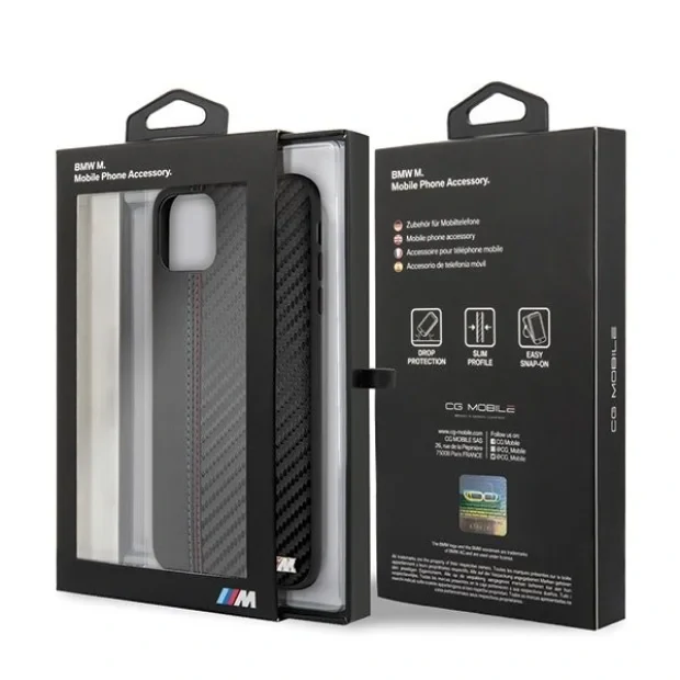 Husa Cover BMW Carbon pentru iPhone 11 Pro Max Black