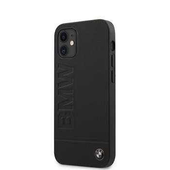 Husa Cover BMW Leather Hot Stamp pentru iPhone 12 Mini Black thumb