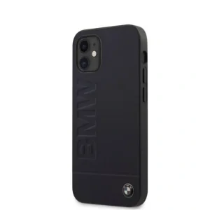 Husa Cover BMW Leather Hot Stamp pentru iPhone 12 Mini Navy