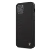 Husa Cover BMW Leather Hot Stamp pentru iPhone 12/12 Pro Black