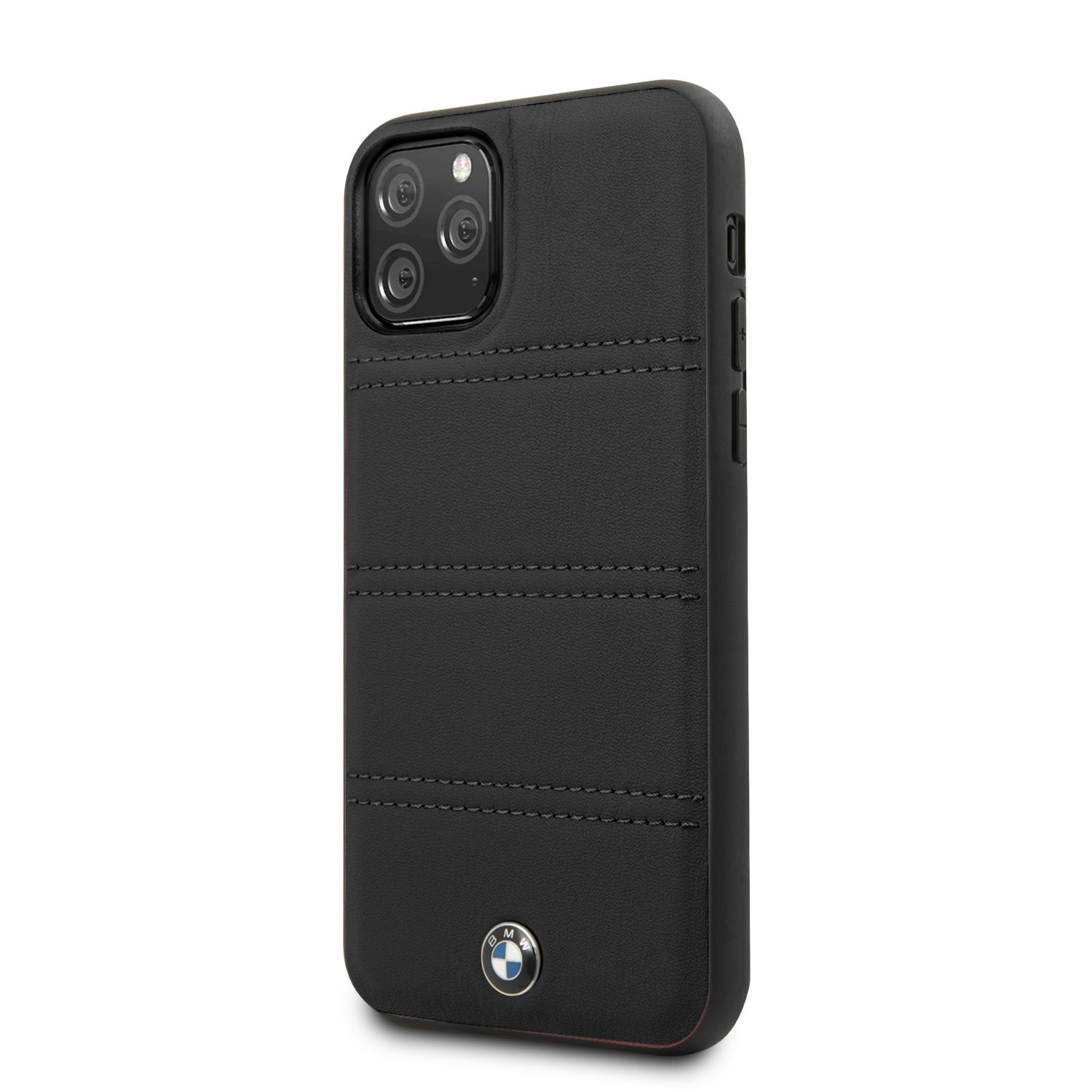 Husa Cover BMW Leather Signature Horizontal pentru iPhone 11 Pro BMHCN58PELBK Negru thumb