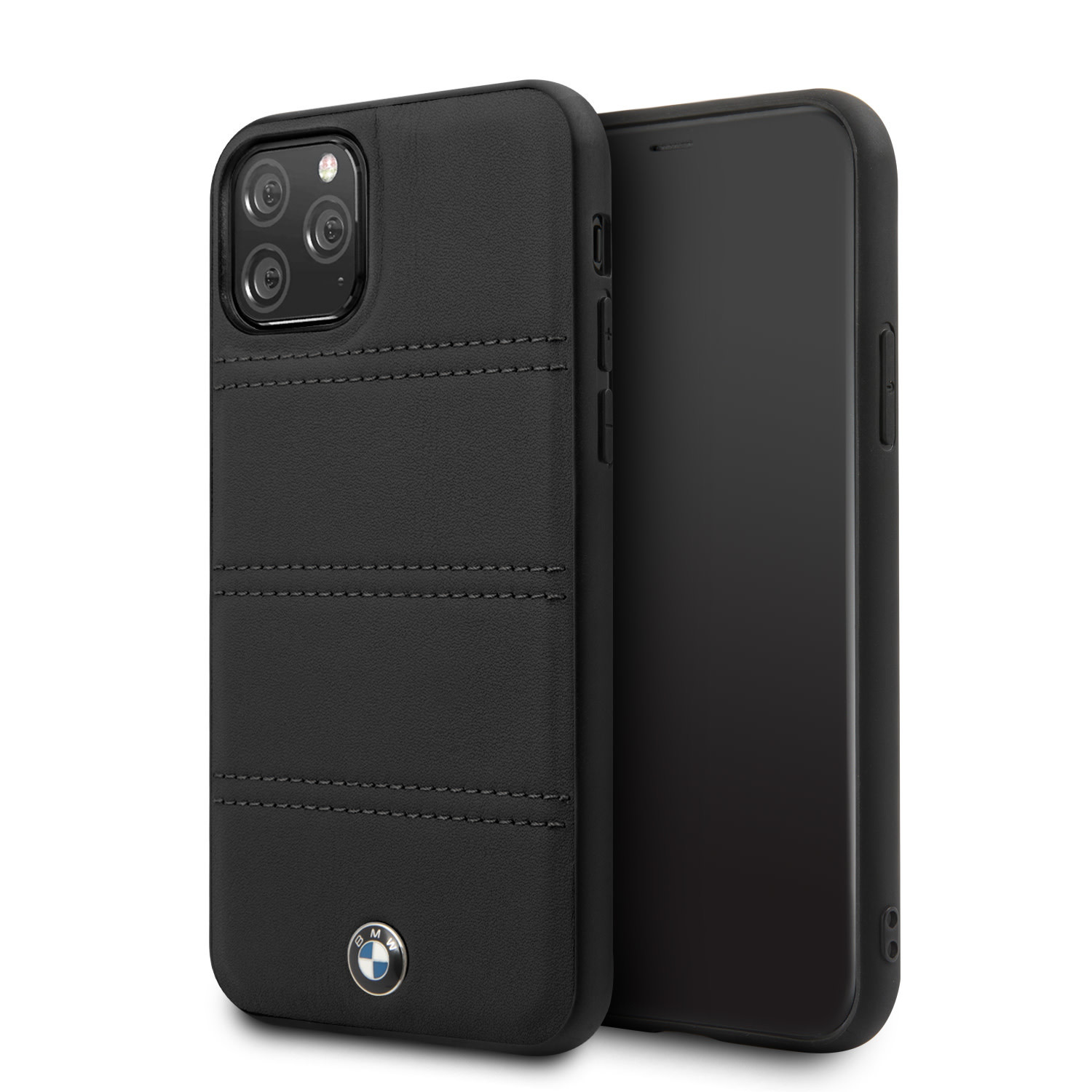 Husa Cover BMW Leather Signature Horizontal pentru iPhone 11 Pro BMHCN58PELBK Negru thumb