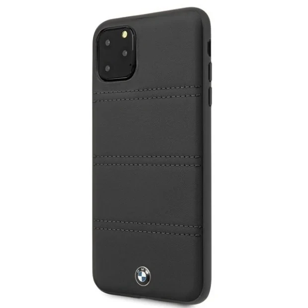 Husa Cover BMW Leather Signature Horizontal pentru iPhone 11 Pro Max Black