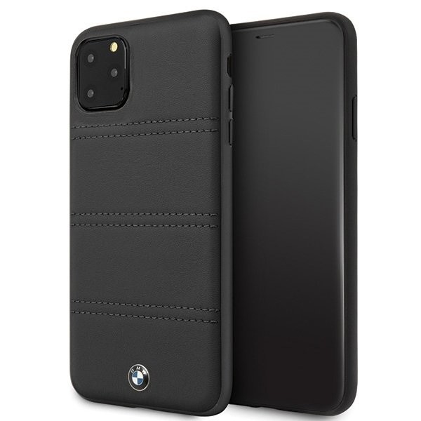 Husa Cover BMW Leather Signature Horizontal pentru iPhone 11 Pro Max Black thumb