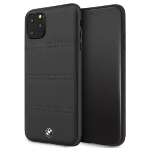 Husa Cover BMW Leather Signature Horizontal pentru iPhone 11 Pro Max Black