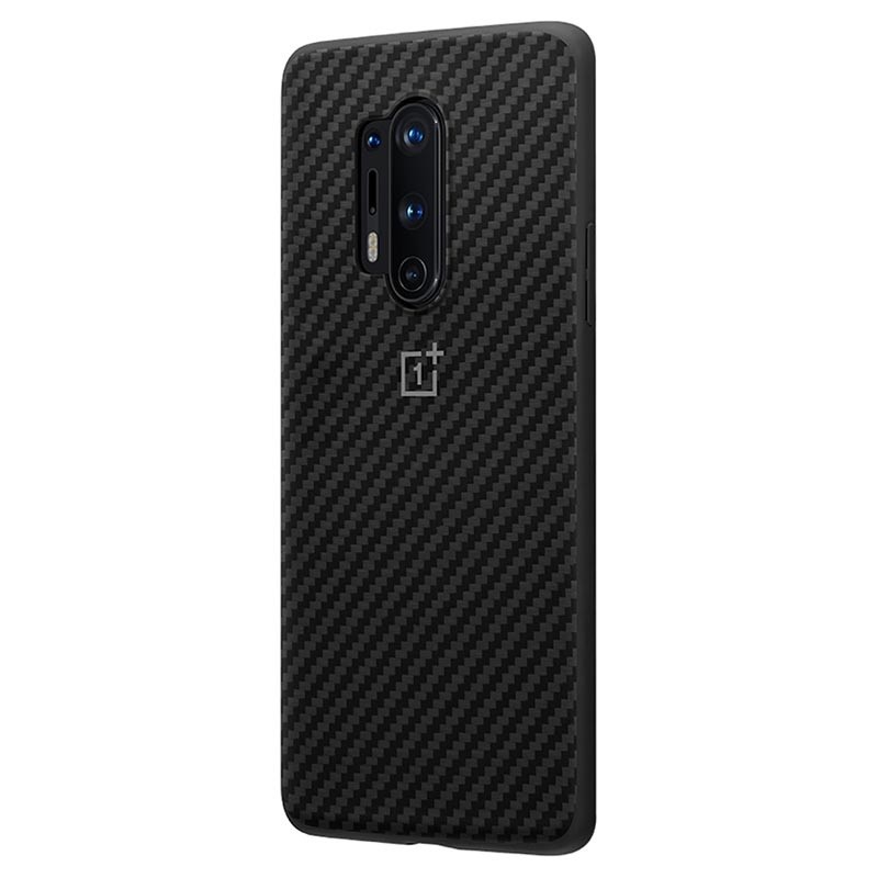 Husa Cover Bumper Karbon pentru OnePlus 8 Pro, Negru thumb