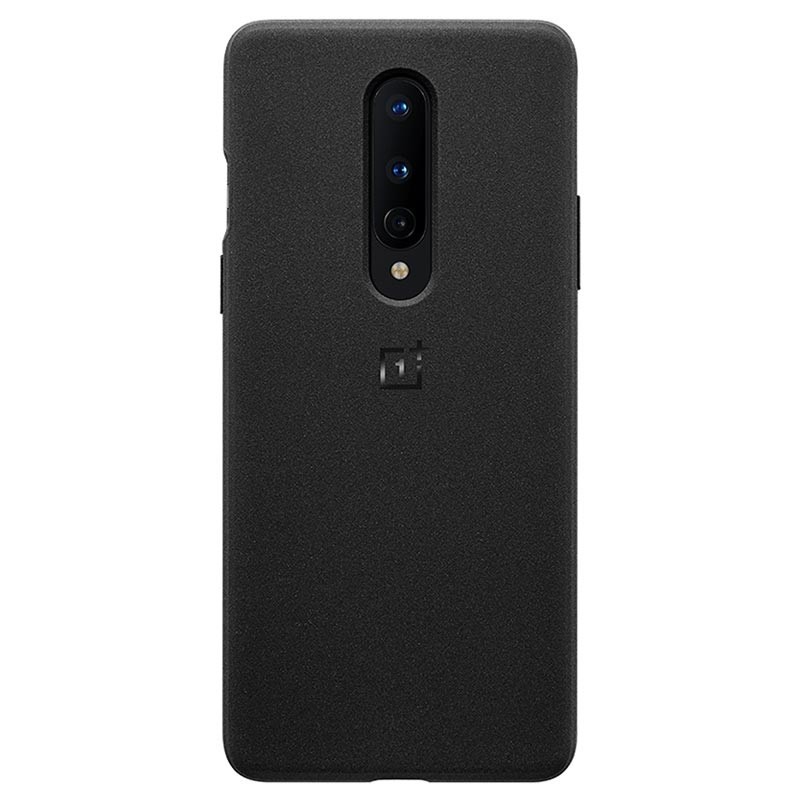 Husa Cover Bumper Sandstone pentru OnePlus 8, Negru thumb