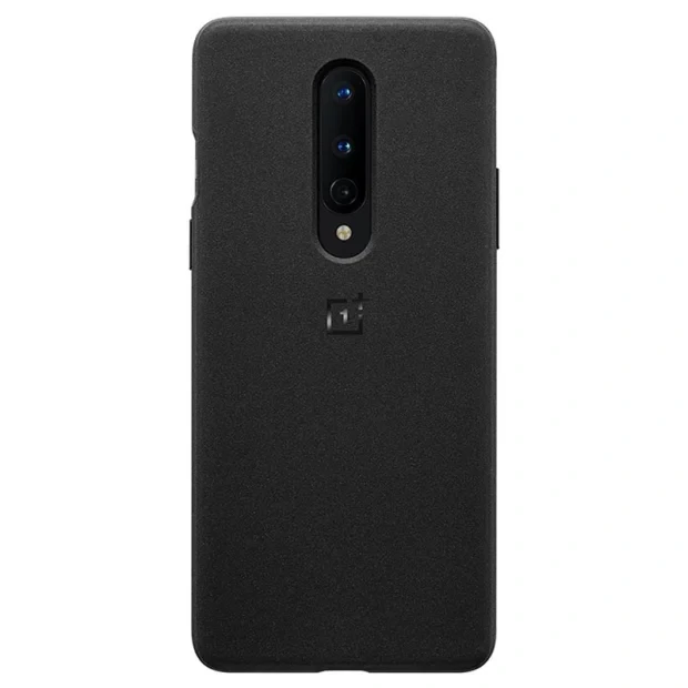 Husa Cover Bumper Sandstone pentru OnePlus 8, Negru