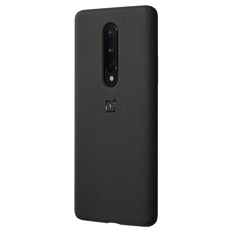 Husa Cover Bumper Sandstone pentru OnePlus 8, Negru thumb