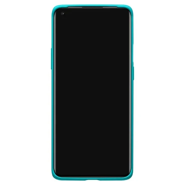 Husa Cover Bumper Sandstone pentru OnePlus 8 Pro, Albastru Cyan