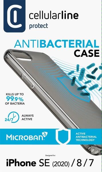 Husa Cover Cellularline Hard Antimicrobial pentru iPhone 7/8/SE thumb
