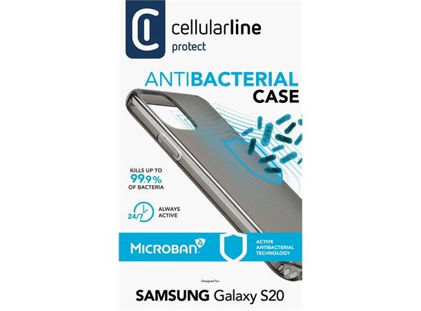 Husa Cover Cellularline Hard Antimicrobial pentru Samsung Galaxy S20 thumb